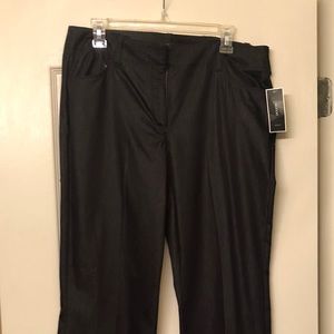 NWT Alfani black wide leg dress pants